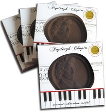 Fryderyk Chopin  - czekoladowy medal  /chocolate medal